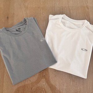 Men's Champion Duodry Sleeveless Performance Shirt 2-Pack Gray and White